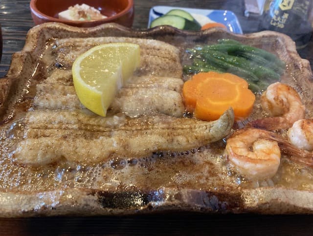 うなぎのバター焼き定食