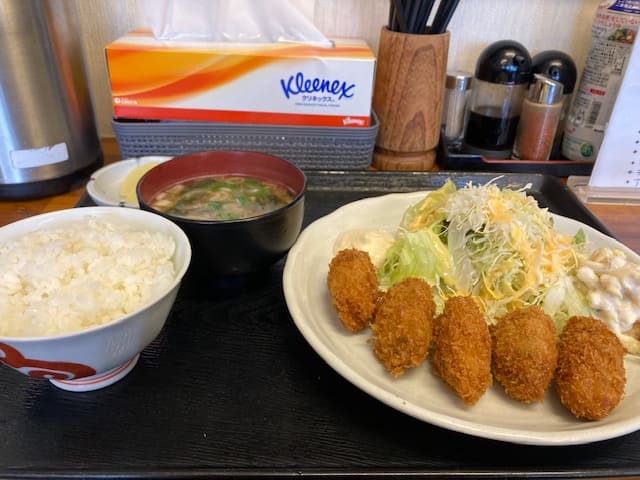 カキフライ定食