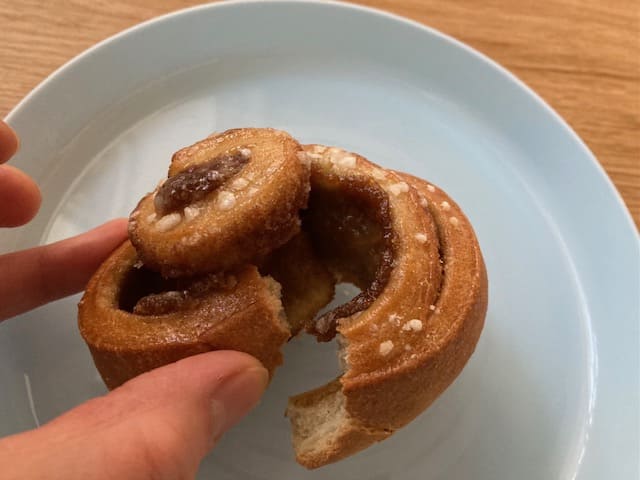 シナモンロールの断面