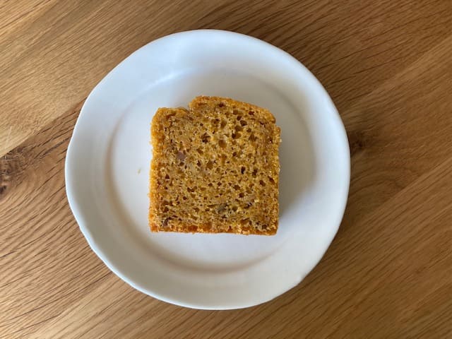 キャロットケーキの断面