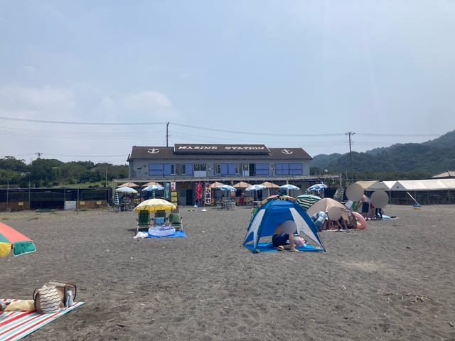 海の家の外観