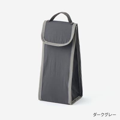 斜め横から見た「たためる保冷ランチバッグ 縦型」